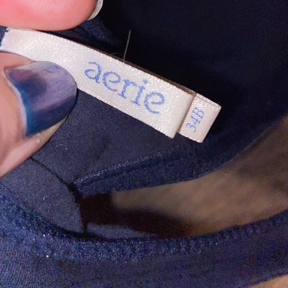 (CLOSET CLOSING FINAL SALE) Aerie Racerback Front Closure Clasp Cotton Bra - Picture 4 of 4